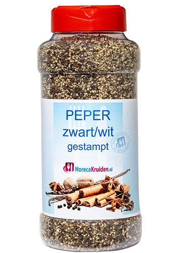 Peper zwart/wit